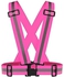 Sulfar Adjustable Reflective Vest Belt For Safety With High Visibility (Pink)