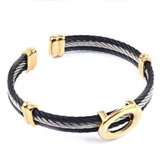Bracelet for Women by MG , Leather , Black , ARSL-03419