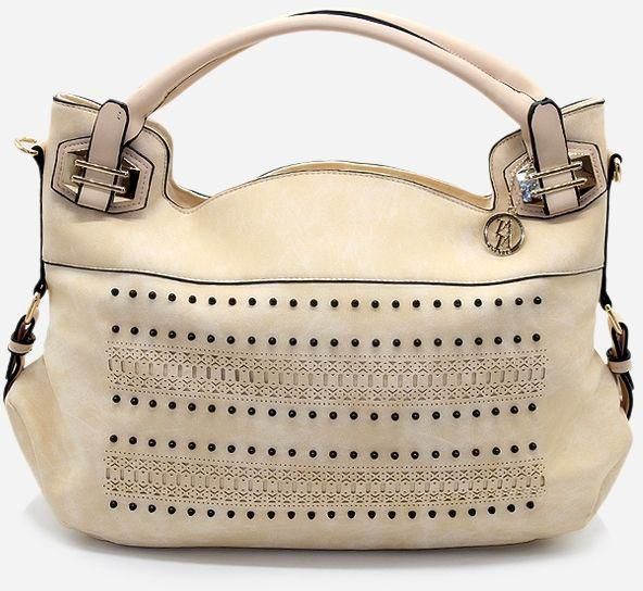 Tata Tio Fashionable Hand Bag - Beige