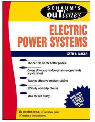 Schaum's Outline Of Electric Power Systems paperback english - 01-Dec-89