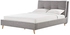 A to Z Furniture - Plush Tufted Padded Headboard Bed Queen in Grey Color without Mattress
