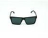 Polarized Fashion Men's Sunglasses - Matt Black Frame with Grey Wood Temple