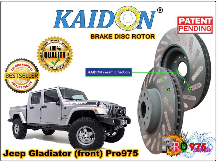 Kaidon-brake Jeep Gladiator brake disc rotor (FRONT) type "Pro975" spec