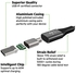 Belkin MIXIT DuraTek Kevlar USB-C (USB Type C) to USB-C Cable, 4 Feet (Gold)