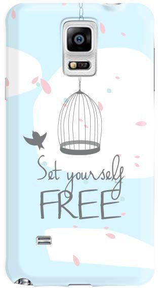 Stylizedd  Samsung Galaxy Note 4 Premium Slim Snap case cover Matte Finish - Set yourself free  N4-S-319M