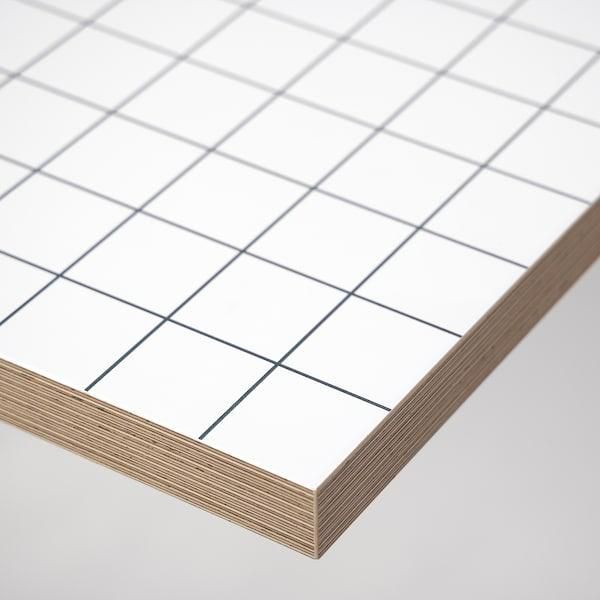 LAGKAPTEN Table top, white/anthracite, 140x60 cm - IKEA