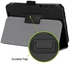 Folio Leather Stand Case for Asus FonePAD ME372 7inch [Black Color]