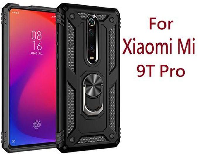 Xiaomi Mi 9T Pro - Rugged Shield Cover (Pouch) With Magnetic Ring Holder/Stand