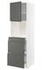 METOD / MAXIMERA Hi cab f micro combi w door/3 drwrs, white/Veddinge white, 60x60x200 cm - IKEA