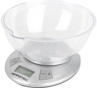 Electronic Kitchen Scale White/Clear 2.4L
