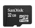 Sandisk 32GB Micro SD Card +Free Memory Card Reader, Watch