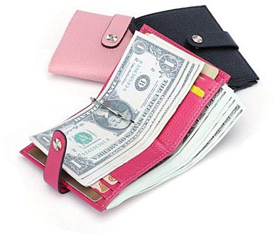Fashion Women Hasp Short Wallets Genuine Leather Purse Card Holder Coin Bags