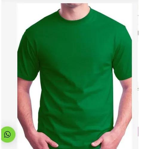Fashion Unisex 100% Cotton Round Neck T Shirt- Green