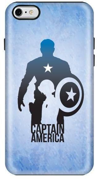 Stylizedd Apple iPhone 6Plus Premium Dual Layer Tough Case Cover Gloss Finish - Steve Roger Vs Captain America