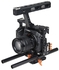 Generic YELANGU YLG0904A-C Handle Video Camera Cage Stabilizer for Panasonic Lumix DMC-GH4 / Sony A7 & A7S & A7R & A7RII & A7SII(Orange)