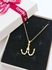 Aries Sign Golden Stainless Steel Necklace