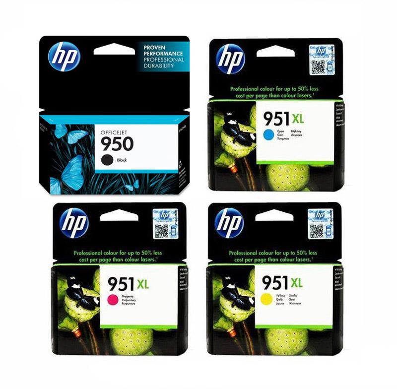 HP 950 Black & 951XL Cyan, Magenta & Yellow Ink Cartridge Set