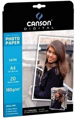 Canson Satin Photo Paper, A4, 180 Gsm, 20 Sheets / Pack