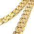24k Yellow Gold Filled Men's Cuban Chain Necklace 10mm 24"