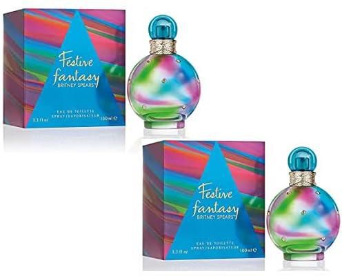 Britney Spears Festive Fantasy Eau De Toilette Ladies Womens Fragrance 30ml 2 Pack