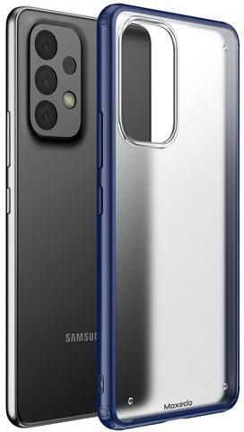 Moxedo Samsung Galaxy A53 5G Case Shockproof Drop Protection Slim Thin Design Translucent Frosted Matte Back Case Cover Compatible for Samsung Galaxy A53 5G (Blue)