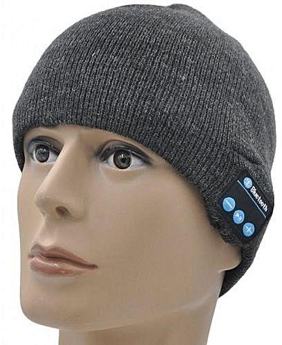 Generic Ice cap Beanie with Built-in Removable Headphones - Dark Gray