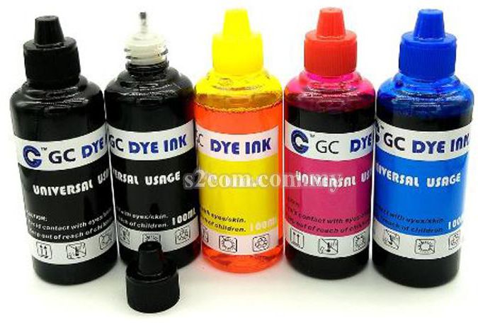Refill Ink 100ml for Canon / HP Inkjet Printer (4 Colors)