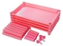 4-Tier Organizer Rack Pink 42.9 x 27.6 x 13centimeter