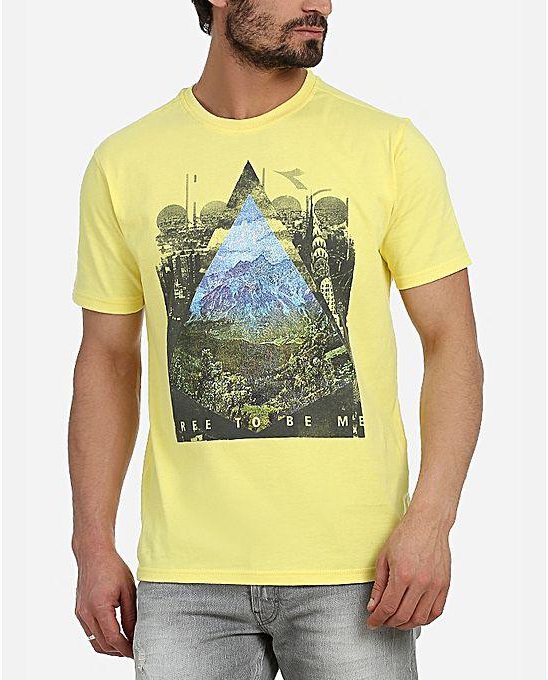 Diadora Casual Printed T-shirt - Yellow