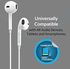 Promate 3.5mm In-Ear Universal Crystal Sound And Noise Isolating Earphones, White