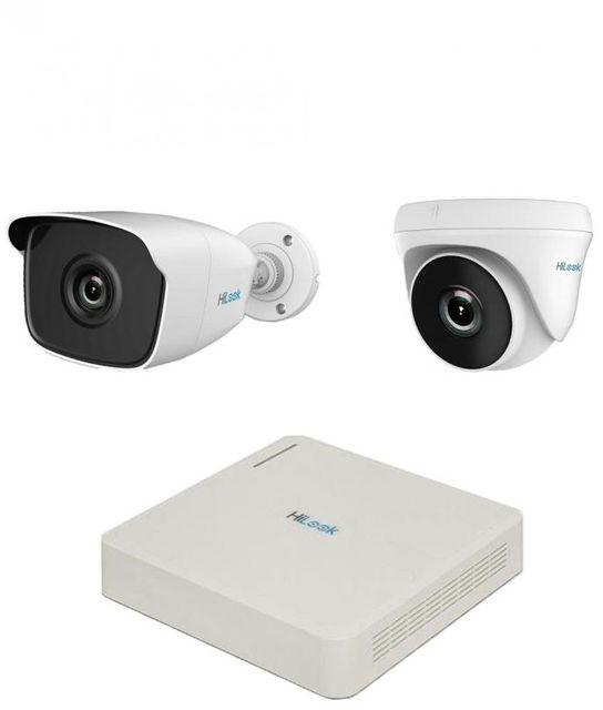 HILOOK DVR - 4 Ports + 2 Security Cameras - 1 MP