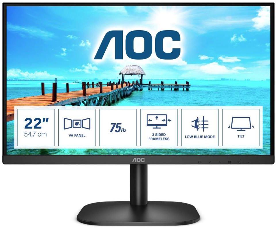 Aoc 22B2HN 21.5" FHD75Hz LED Monitor