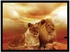 Spoil Your Wall Lion Poster With Frame Orange/Yellow/Red 55x40cm