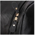 Fashion Ladies Lizard Pattern Zipper Type PU Leather Double Shoulder Bag - Black