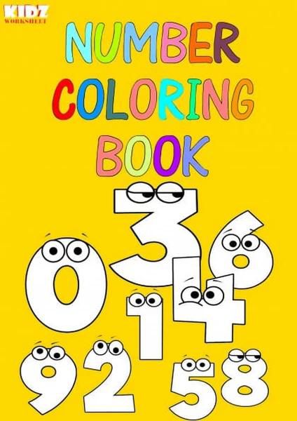 Number Coloring Book (1 to 10) 