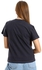 Mesery Woman Short Sleeve T-Shirt Printed - Dark Grey