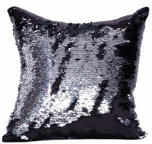Sequenced Writable Cushion Pillow and Cover - Black