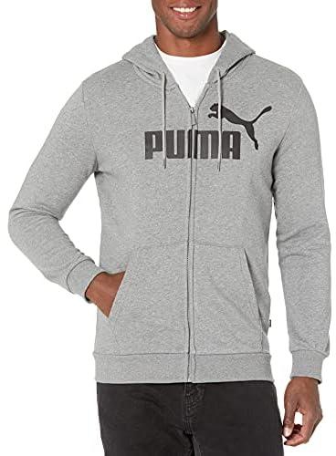 PUMA mens Essentials Big Logo Full Zip Hoodie Hooded Sweatshirt