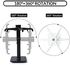 JDSI Under Cabinet Utensil Holder Hanger Hook for Kitchen and Bathroom 2 Pack (Black & White)