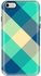 Stylizedd  Apple iPhone 6 Plus Premium Dual Layer Tough case cover Gloss Finish - Checkered Aqua  I6P-T-19
