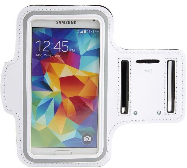 BW Protective Sports Armband Case with Stylus for Galaxy S5/S4/S3 White