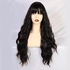 Very Attractive Long Black Curly Synthetic Wig For Women
