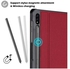 Galaxy Tab S8 Plus/S7 Plus Case 12.4" 2022 2020 with S Pen Holder, Slim Stand Protective Folio Case Smart Cover for X800/X806/T970/T975/T976/T978 -Red