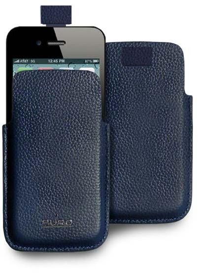 Puro Pouch Cover for Apple iPhone 4 - Dark Blue