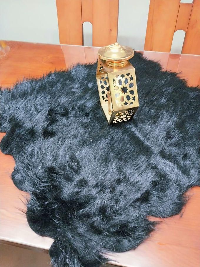 Black Fur Tablecloth, 100 * 100