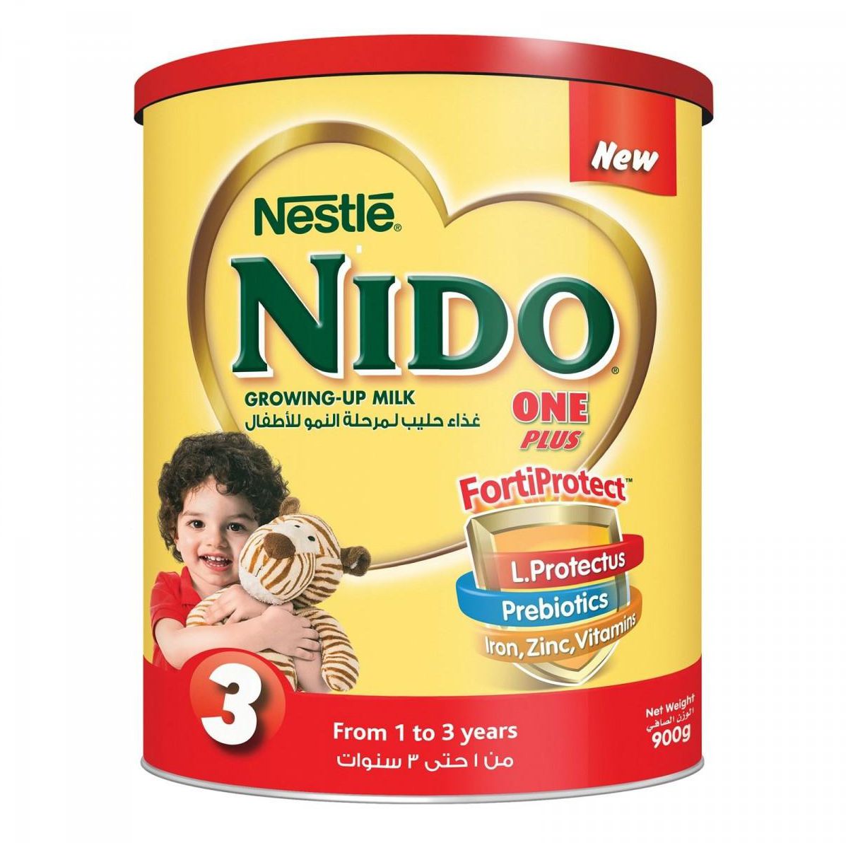Nestle Nido One Plus Fortiprotect Milk Powder 900g Tin