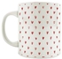 Printed Ceramic Mug White/Red