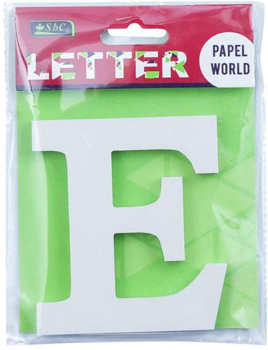 Alphabet Design Wooden Letter White