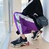 Stretch purple cropped trousers men's ultra-thin fashion trend bunches feet Harlan sports casual pants