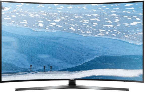 تليفزيون سامسونج الذكي بشاشة 55 بوصة، منحنى 4K عالي الدقة ال اي دي - 55KU7500